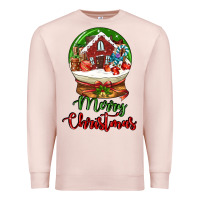 Pale Pink Merry Christmas Premium Sweatshirt - LillyAllenDesigns