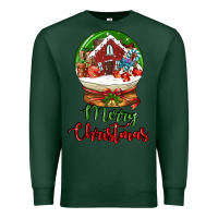 Sports Green Merry Christmas Premium Sweatshirt - LillyAllenDesigns