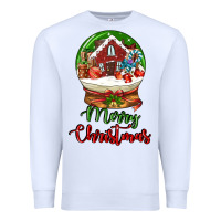 White Merry Christmas Premium Sweatshirt - LillyAllenDesigns