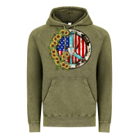 Vintage Olive Peace sign Vintage Hoodie - JahusDesignShop
