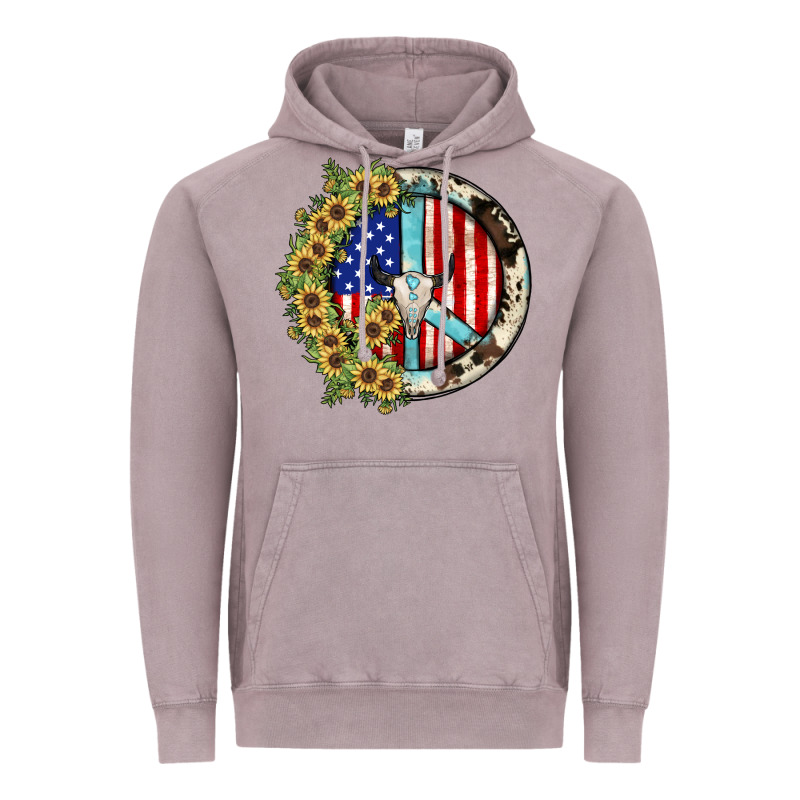 Peace Sign Vintage Hoodie by JahusDesignShop | Teevron