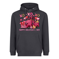 Xo Xo Xo Happy Valentine's Day Truck Heavyweight Hoodie | Teevron