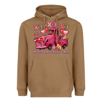 Toasted Coconut xo xo xo happy valentine's day truck Heavyweight Hoodie - LillyAllenDesigns