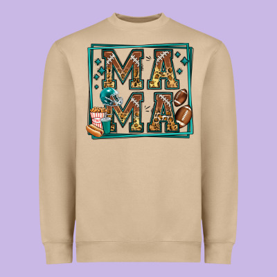 American Football Mama Heavyweight Sweatshirt Designed By Jasminsmagicworld
