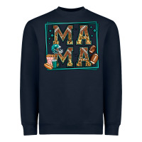 Navy american football mama Heavyweight Sweatshirt - Jasminsmagicworld