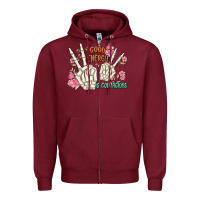Burgundy good energy is contagious Zipper Hoodie - MaliasSmallBusiness