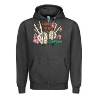 Charcoal Heather good energy is contagious Zipper Hoodie - MaliasSmallBusiness