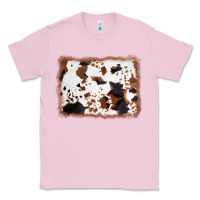 Bubblegum Pink cowhide background Classic Tee - AdoDesignShop