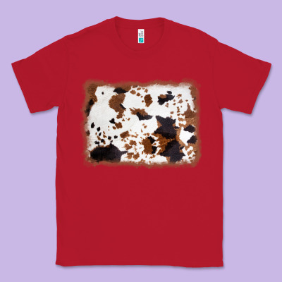 Cowhide Background Classic Tee Designed By Adodesignshop