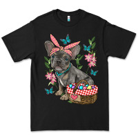 Black easter french bulldog Premium Tee - RanaPortraitStore