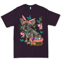 Plum easter french bulldog Premium Tee - RanaPortraitStore