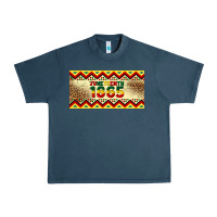 Midnight Navy juneteenth 1865 leopard licence plate template Urban Heavy Tee - Artiststas