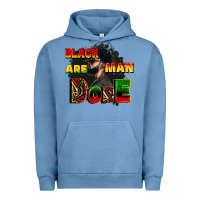 Pigment Pebble Blue black man are dope Urban Hoodie - CowGirlArtShop