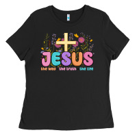 Black jesus the way the truth the life Ladies Tee - MaliasSmallBusiness