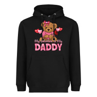 Black my valentine is my daddy Heavyweight Hoodie - LillyAllenDesigns