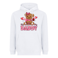 White my valentine is my daddy Heavyweight Hoodie - LillyAllenDesigns