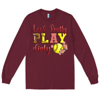 Burgundy Look Pretty Play Dirty Long Sleeve Tee - LillyAllenDesigns