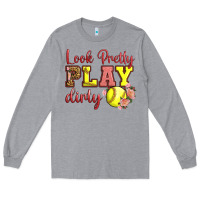 Heather Grey Look Pretty Play Dirty Long Sleeve Tee - LillyAllenDesigns