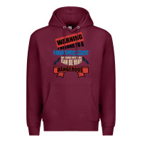 Burgundy I belong to a HAIRDRESSER warning job funny partner Premium Hoodie - Bettercallsaul
