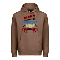 Chestnut I belong to a HAIRDRESSER warning job funny partner Premium Hoodie - Bettercallsaul