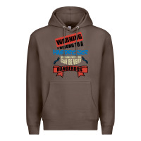 Coffee I belong to a HAIRDRESSER warning job funny partner Premium Hoodie - Bettercallsaul