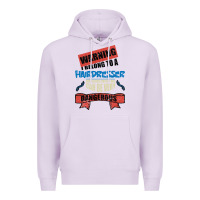 Lilac I belong to a HAIRDRESSER warning job funny partner Premium Hoodie - Bettercallsaul