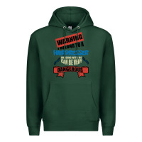Sports Green I belong to a HAIRDRESSER warning job funny partner Premium Hoodie - Bettercallsaul