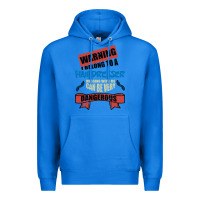 True Royal I belong to a HAIRDRESSER warning job funny partner Premium Hoodie - Bettercallsaul