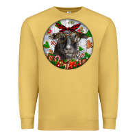 Antique Gold christmas dorper sheep Premium Sweatshirt - LillyAllenDesigns