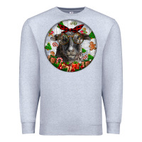 Heather Grey christmas dorper sheep Premium Sweatshirt - LillyAllenDesigns