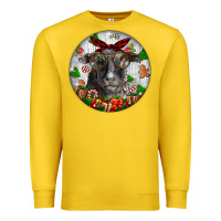 Lemon christmas dorper sheep Premium Sweatshirt - LillyAllenDesigns