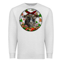 Oatmeal Heather christmas dorper sheep Premium Sweatshirt - LillyAllenDesigns