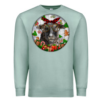 Seafoam christmas dorper sheep Premium Sweatshirt - LillyAllenDesigns