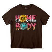 Chocolate Brown homebody Heavy Core Tee - texasbilliewilder