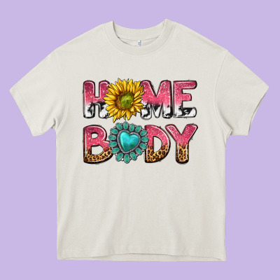 Homebody Heavy Core Tee Designed By Texasbilliewilder