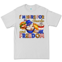 Dove Grey i m here for snacks and freedom Premium Tee - texasbilliewilder