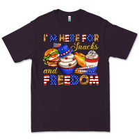 Plum i m here for snacks and freedom Premium Tee - texasbilliewilder