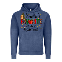 Vintage Denim santa's favorite student assistant Vintage Hoodie - AdoDesignShop