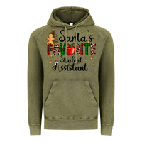 Vintage Olive santa's favorite student assistant Vintage Hoodie - AdoDesignShop
