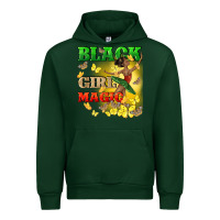 Forest Green black girl magic Urban Hoodie - CowGirlArtShop