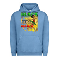 Pigment Pebble Blue black girl magic Urban Hoodie - CowGirlArtShop