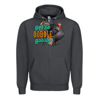 Smoke Thanksgiving turkey gobble gobble Zipper Hoodie - NancyCooperArtShop