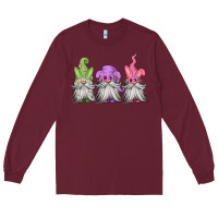 Burgundy easter gnomes spring Long Sleeve Tee - Jasminsmagicworld