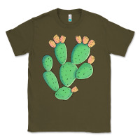 Army Green texas prickly pear cactus Classic Tee - Artiststas