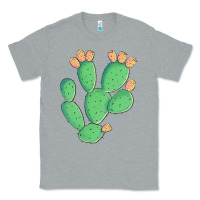 Heather Grey texas prickly pear cactus Classic Tee - Artiststas