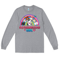 Heather Grey squishmallow girl Long Sleeve Tee - JahusDesignShop