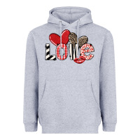 Heather Grey love Heavyweight Hoodie - LillyAllenDesigns