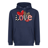 Navy love Heavyweight Hoodie - LillyAllenDesigns