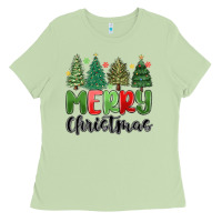 Matcha merry christmas trees Ladies Tee - MaliasSmallBusiness