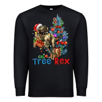 Black Tree Rex T-Rex Premium Sweatshirt - LillyAllenDesigns